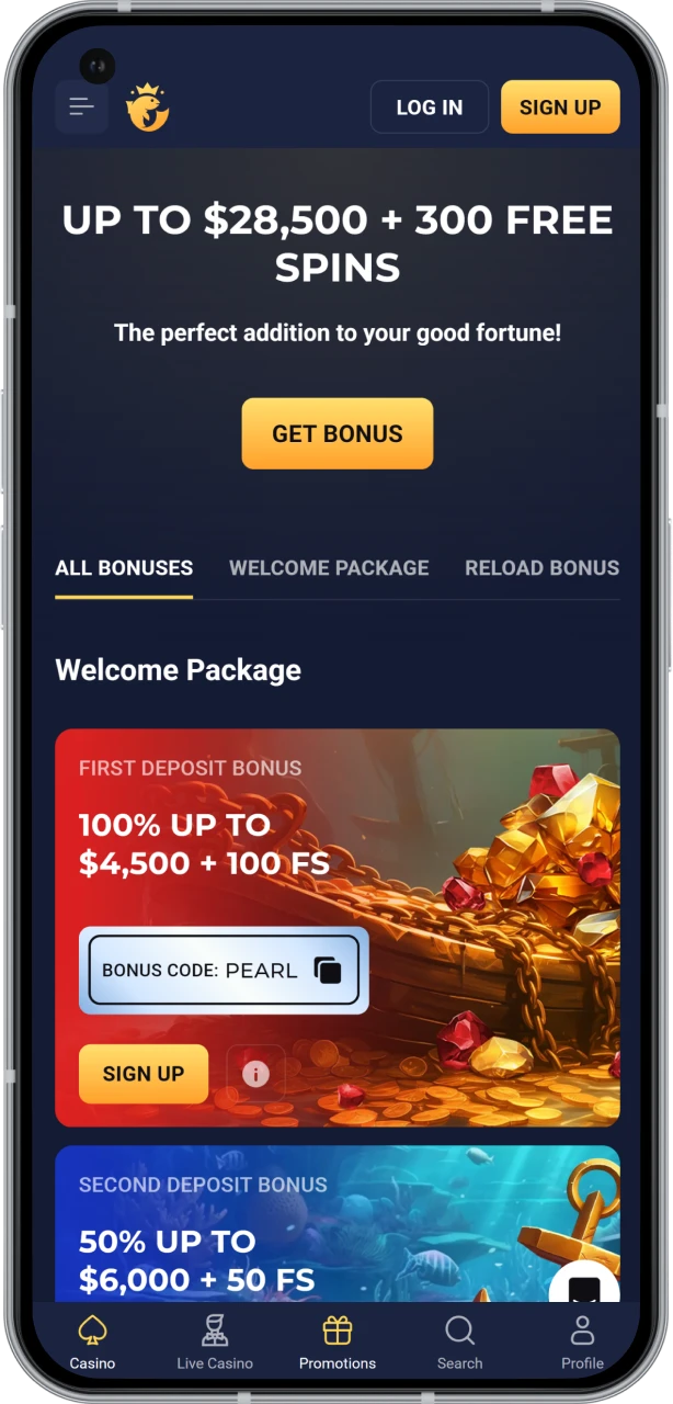 Check out the bonuses available at Joo Casino.
