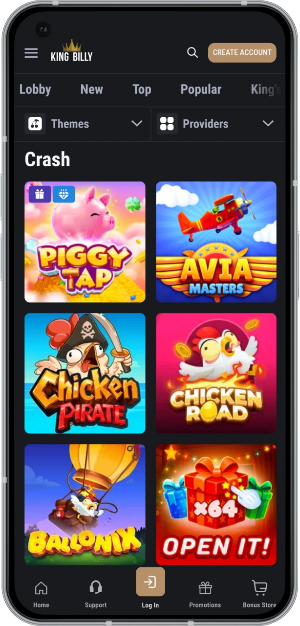 Start playing Chicken Road or find other games at King Billy.