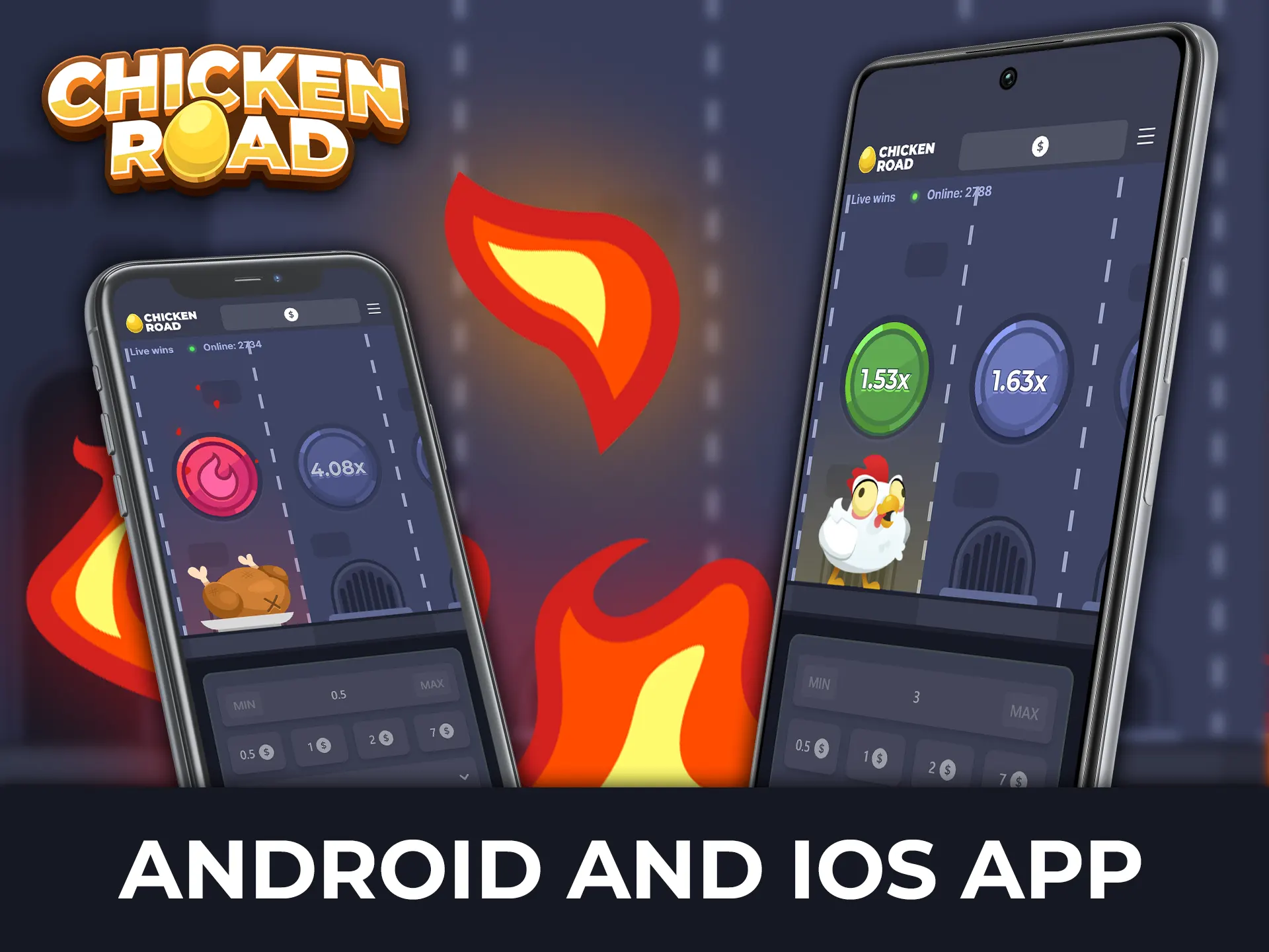 Check out how the demo version of Chicken Road works on iOS and Android.
