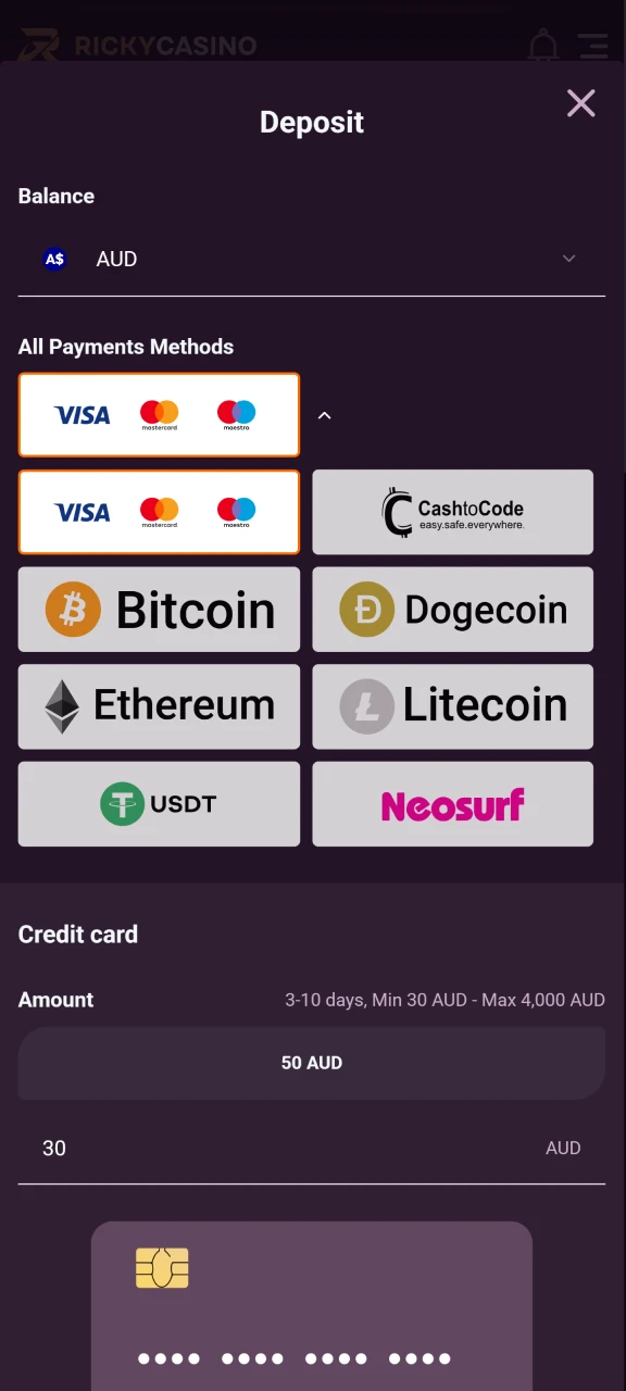 Top up your account to start playing Chicken Road.