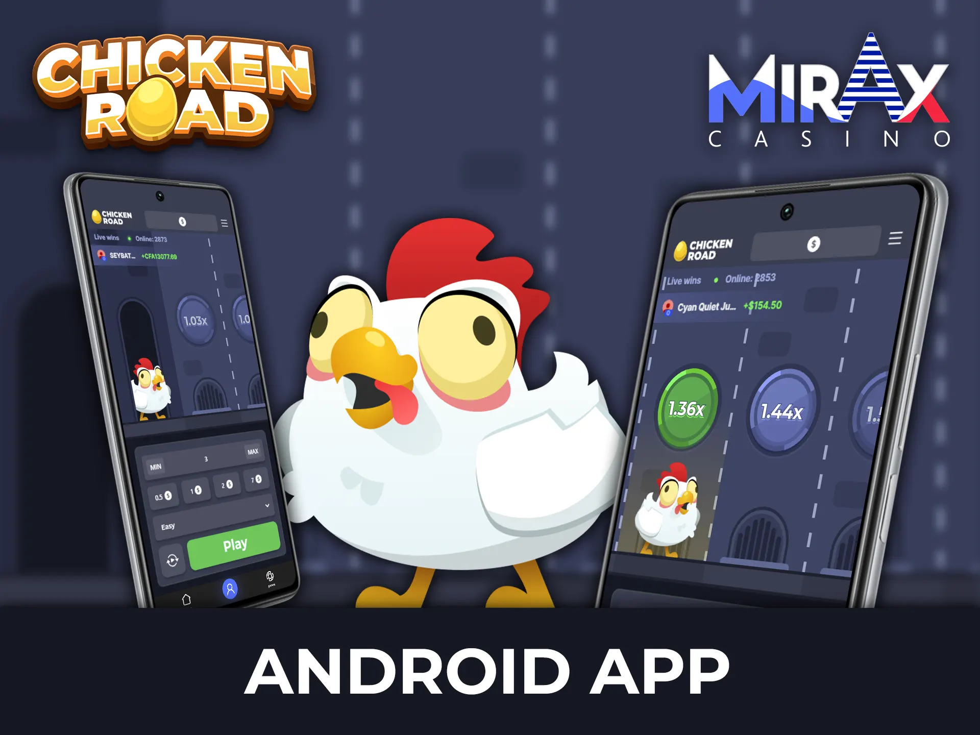 Enjoy playing Chicken Road on the Neospin Android app.