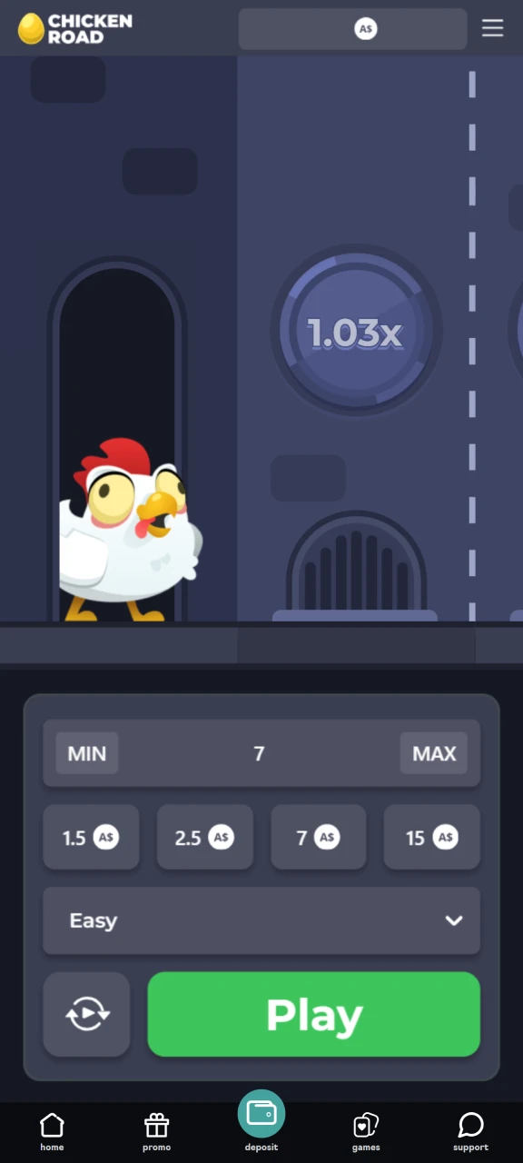 Search for Chicken Road and have fun playing it at Oshi Casino.