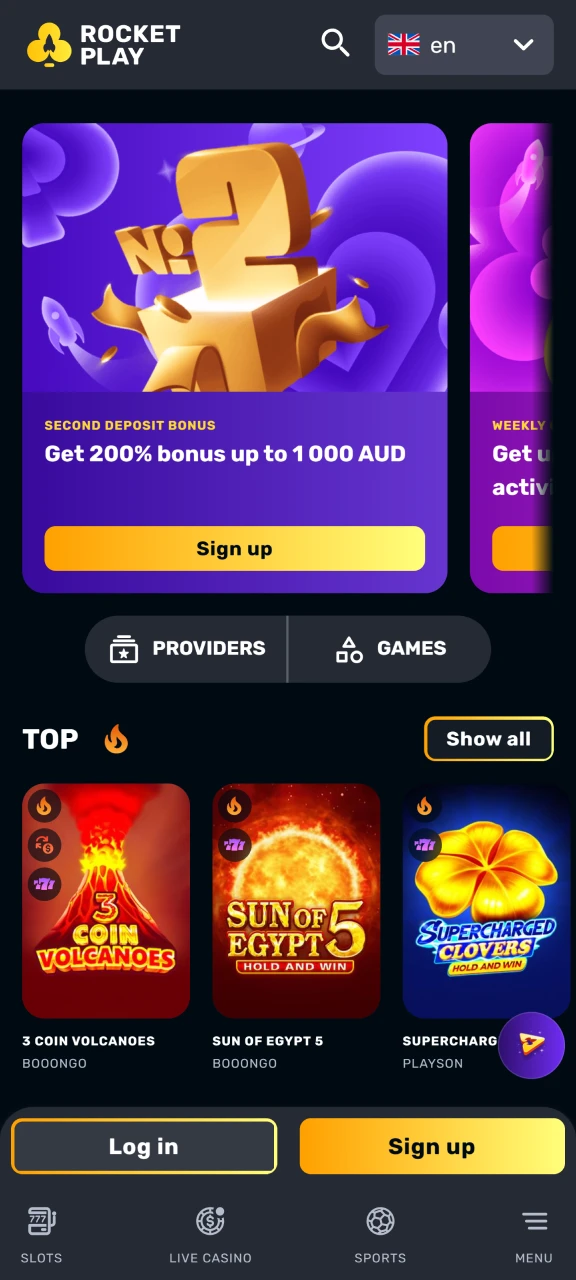 Visit Rocket Play to create an account and play Chicken Road.